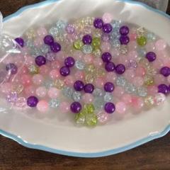 ガラスビーズ入り　ビーズまとめ売り　天然石