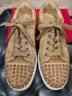 Christian Louboutin スタッズスニーカー ブラウン