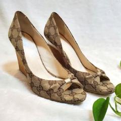 値引✨GUCCI】グッチ ベージュ＆エボニーオリジナルGGキャンバス