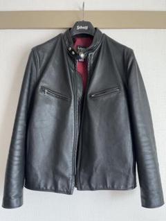 Schott シングルライダース ブラックレザージャケット 38