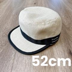 最終値下げ❣️美品✨【52cm】キッズ帽子 ワークキャップ ベージュ ナチュラル