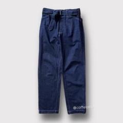 COMOLI コモリ ベルテッドストレートデニムパンツ［size1］インディゴ