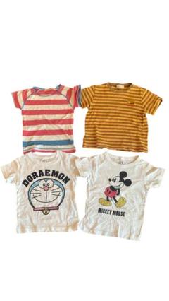 Tシャツ4枚セット100cm グローバルワーク、リボンキャスケット、ユニクロ