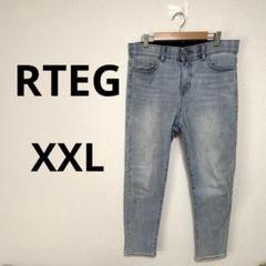 RTEG レトロエンジン メンズ スキニーパンツ　デニム ジーンズ 大きめXXL