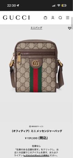 Gucci GGロゴ メッセンジャーバッグ 【598127】