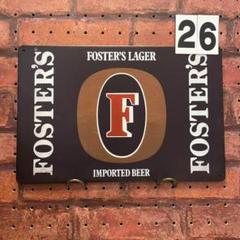 FOSTERS フォースター 《26》レトロ ブリキ 看板 ☻