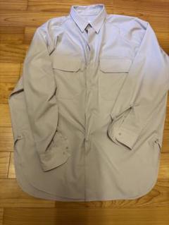 美品❗️冷感KHAKI ベージュ チュニック長袖シャツ M 3way