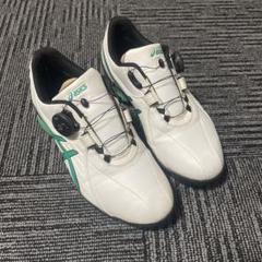 ★美品★アシックス ASICS ゴルフシューズ TGN924 BOA 23.0㎝ 72 ☆10%OFF価格☆asics アシックス ゴルフシューズ 白×ブルー