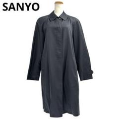 美品　サンヨー　SANYO　トレンチコート　L　ブラック　b5e002