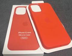 新品未開封の純正iPhone 12 mini シリコンケース オレンジ