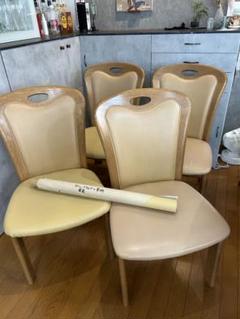 ダイニングチェア　4脚　浜本工芸　中古
