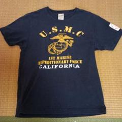 HOUSTON U.S.M.C. Tシャツ M ネイビー ミリタリー