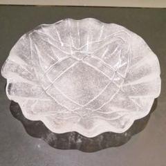 IWATA GLASS 泡入り大皿 IWATA GLASS泡入り大皿