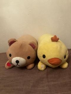 クマとヒヨコのぬいぐるみ 在庫あり りくのなかまたち ヒヨコ 180444 全長約9.5cm 吉徳