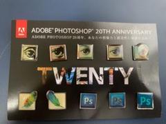 ADOBE Photoshop 20th Anniversary ピンバッジ