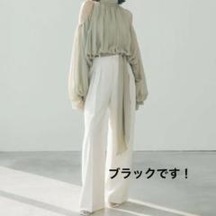 アニュアンス anuans ツータックワイドパンツ 新品 タグ付き