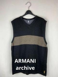 ARMANI JEANS ARCHIVE black knit vest