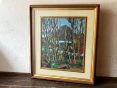 M▽山田嘉一郎 油彩 絵画 額縁 鳥海山の秋 F8 (37962) M▽山田嘉一郎 油彩 絵画 額縁 鳥海山の秋 F8 (37962) - メルカリ