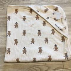 新品タグ付き ジェラートピケ くまさん柄ブランケット