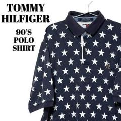 TOMMY HILFIGER｜トミーヒルフィガー　90s　星柄　総柄　ポロシャツ