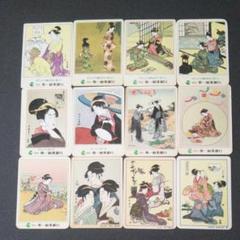 第一勧業銀行 宝くじ ポケットカレンダー 浮世絵 12枚 1980-85