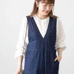 美品✨　オフホワイト❤️　サニーレーベル　ドビーエアリーコットンギャザーブラウス