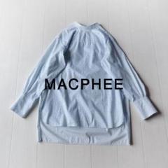 美品 トゥモローランド マカフィー 2,3万 リバティーのスタンドカラーブラウス