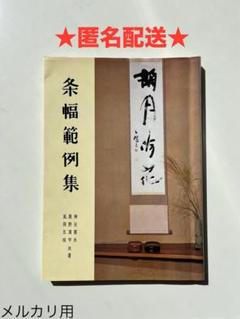 ★送料込★条幅範例集 神谷葵水 黒野清宇 風岡五城 日本習字普及協会 初版