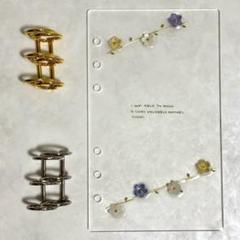 ✨リンゴ✨A6 アクリルレジンバインダー　リング付き　2個セット ✨⭐︎KiKi⭐︎ 様専用✨A6 アクリルレジンバインダー リング