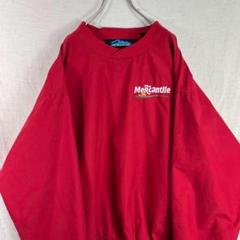 USA古着 00s ナイロンプルオーバー ナイロンジャケット 赤