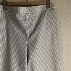 【新品】ストライプ　トラウザーパンツ　薄手