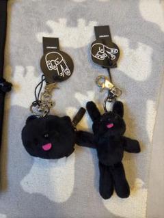 COMFORT 黒いキャラクターキーホルダー と小銭財布2点セット COMFORT 黒いキャラクターキーホルダー と小銭財布2点セット
