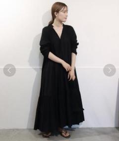 Plage Lawn ボリューム Flare ワンピース