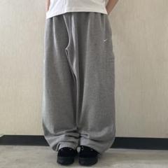 00s NIKE 極太 バギー スウェットカーゴパンツ グレー ワイドレグ