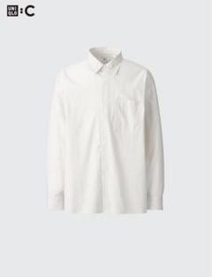 UNIQLO Cブロードオーバーサイズシャツ　L オフホワイト