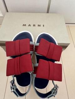 新品 MARNI kidsマルニキッズ 女の子 リボン サンダル 17.5cm