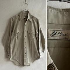 70S 筆記体 L.L.Bean サファリシャツ エルエルビーン