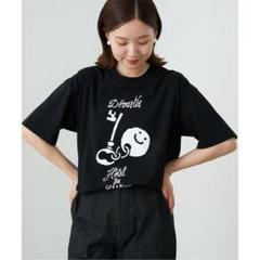 イエナ　DEVASTEE pour IENA Tシャツ　ブラック IENA｜BLACK ロゴTシャツ | Rakuten Fashion(楽天ファッション