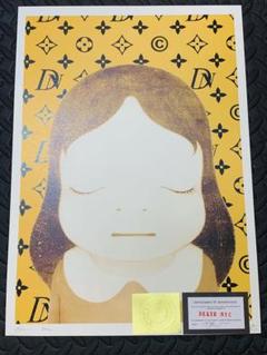 マット額装付/DEATHNYC/限定アートポスター/奈良美智/シルクスクリーン Yahoo!オークション - DEATH NYC 奈良美智 NARAYOSHITOMO 草間