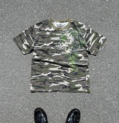 00s 90s y2k アートt 迷彩柄 グラフィック Tシャツ - メルカリ