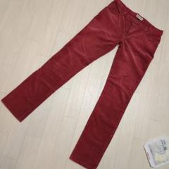 DAILY NEWS 美品/未使用 赤 コーデュロイ スリムフィットパンツ