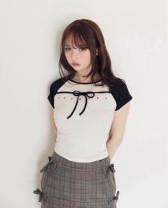 トップス ANDMARY Alma ribbon tops Alma ribbon tops