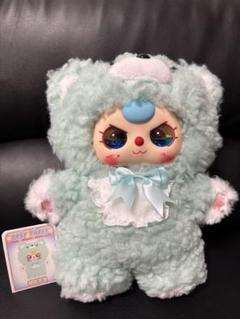 babythree400%　レア涙目うるうる目　ピンクくま Babythree 400％ V4クマミントグリーンぬいぐるみ 紫水流れる目