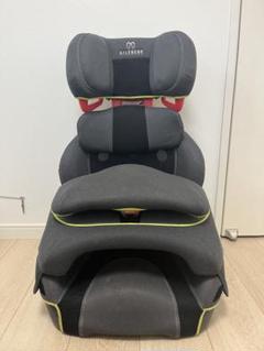 【美品】エールベベ サラット3ステップクワトロプレミアムW ナチュラルブルー SARATTO3 STEP （1才から11才頃まで使えるジュニアシート