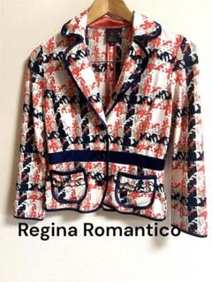 【Regina Romantico】美品！　ジャケット　アウター　総柄 美品 レジーナロマンティコ REGINA ROMANTICO ジャケット