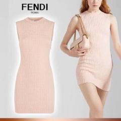 【海外配送可】【送料無料】 ミニワンピ ピンクビスコースドレス FENDI 36 メルカリ - ワンピース
