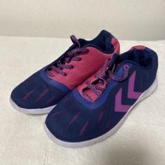 hummel AEROTECH スポーツシューズ ネイビー ピンク 青 23cm
