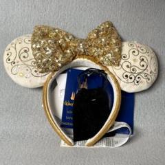ディズニー 光る ミニー スパンコール ゴールド カチューシャ 海外 wdw ディズニー 光る ミニー スパンコール ゴールド カチューシャ