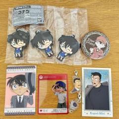 名探偵コナン　ラバーマスコット　缶バッジ　Library 毛利小五郎　コナン