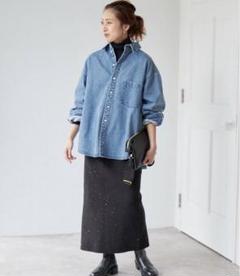 お値下げ upper hights HPS別注 デニムシャツ upper hights(アッパーハイツ)の【HPS別注】THE CARLIE通販